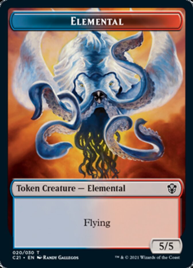 Elemental (020) // Copy Double-Sided Token [Commander 2021 Tokens] - Magic: The Gathering - Card Brawlers | Quebec | Canada |