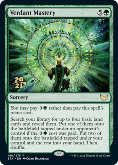 Verdant Mastery [Strixhaven: School of Mages Prerelease Promos] - Magic: The Gathering - Card Brawlers | Quebec | Canada |