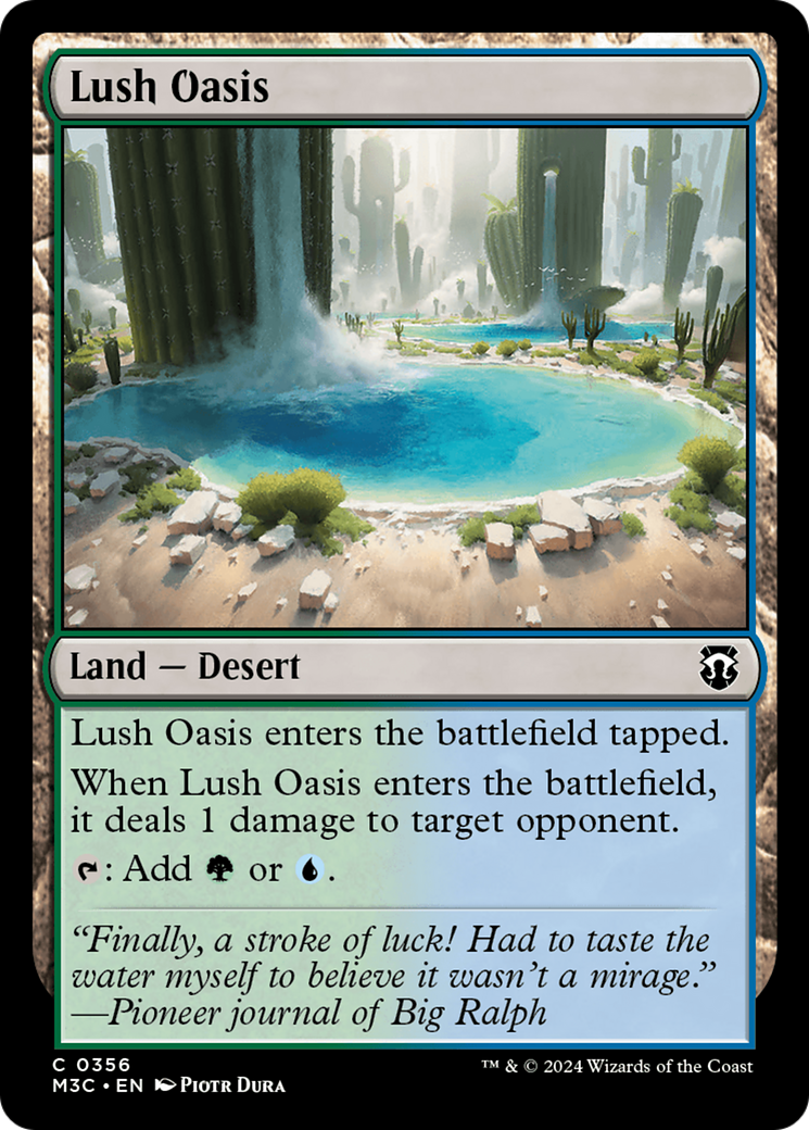 Lush Oasis (Ripple Foil) [Modern Horizons 3 Commander] - Magic: The Gathering - Card Brawlers | Quebec | Canada |