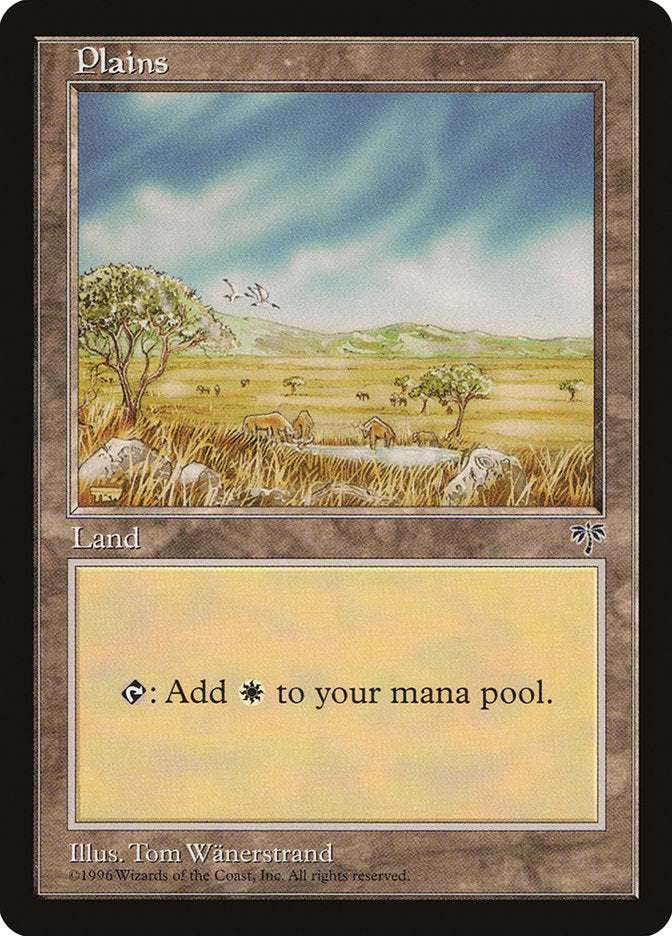 Plains (No Zebras / Signature on Left) [Mirage] - Magic: The Gathering - Card Brawlers | Quebec | Canada |