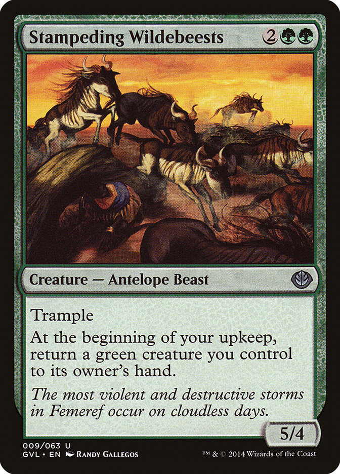Stampeding Wildebeests (Garruk vs. Liliana) [Duel Decks Anthology] - Magic: The Gathering - Card Brawlers | Quebec | Canada |
