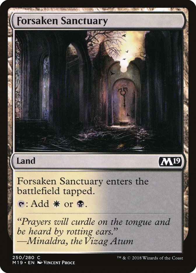 Forsaken Sanctuary [Core Set 2019] - Magic: The Gathering - Card Brawlers | Quebec | Canada |
