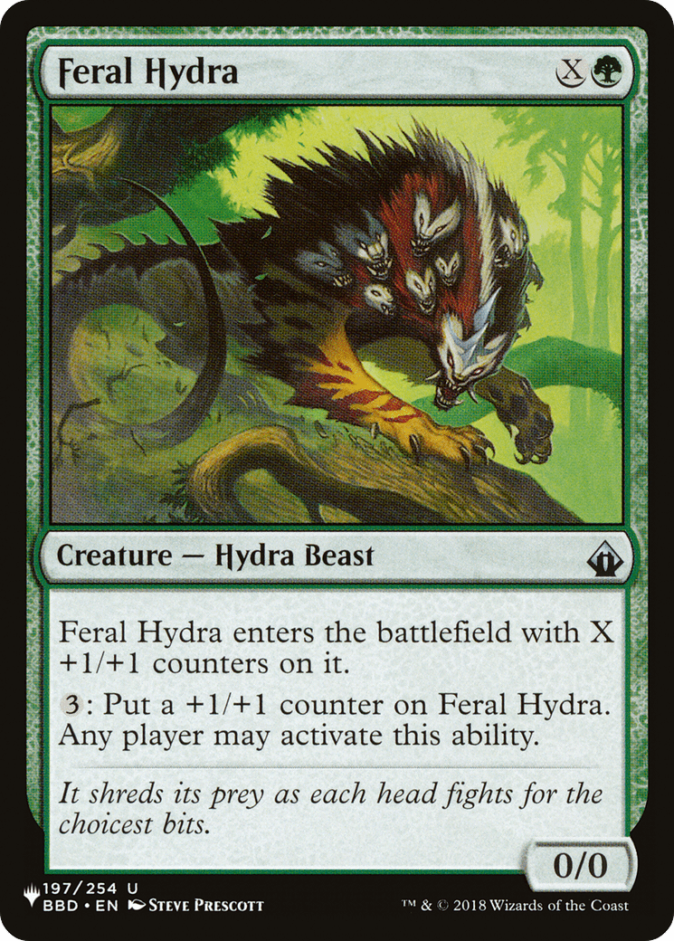 Feral Hydra [The List] - Card Brawlers