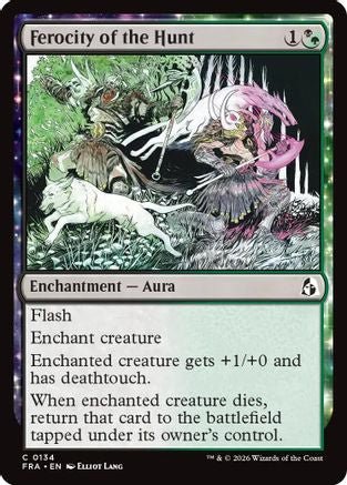 Ferocity of the Hunt (FRA-134) - Reality Fracture Foil - Card Brawlers