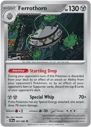 Ferrothorn (063/null) [ME04 Chaos Rising] - Card Brawlers
