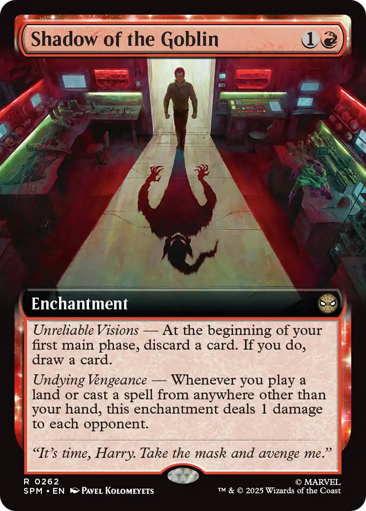Shadow of the Goblin (Extended Art) [Marvel's Spider-Man] - Magic: The Gathering - Card Brawlers | Quebec | Canada |