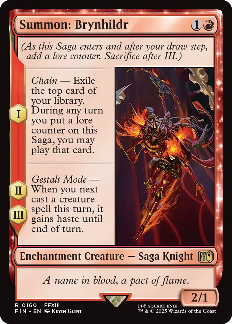 Summon: Brynhildr [FINAL FANTASY] - Magic: The Gathering - Card Brawlers | Quebec | Canada |
