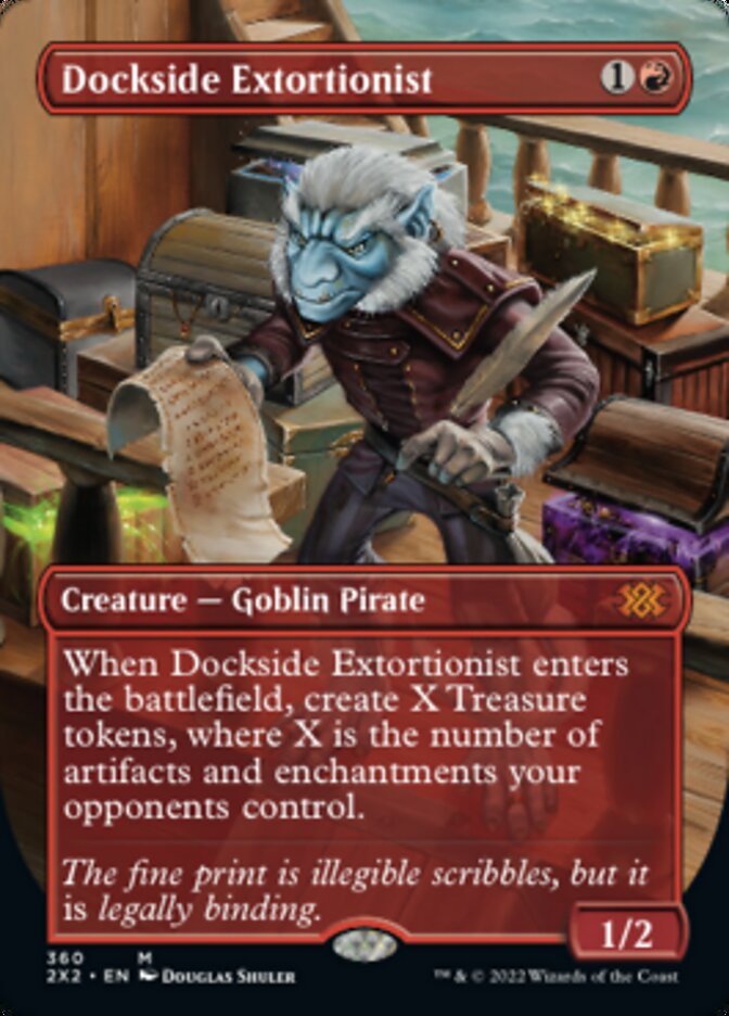 Dockside Extortionist (Borderless Alternate Art) [Double Masters 2022] - Magic: The Gathering - Card Brawlers | Quebec | Canada |