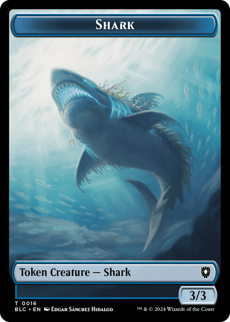 Elemental // Shark Double-Sided Token [Bloomburrow Commander Tokens] - Magic: The Gathering - Card Brawlers | Quebec | Canada |