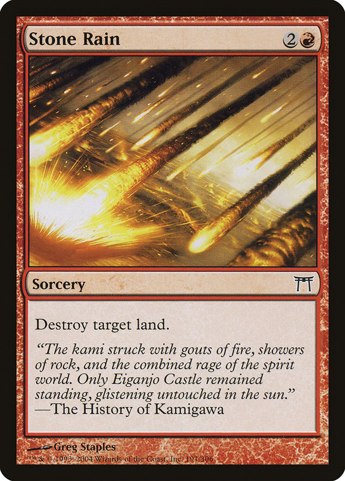 Stone Rain [Champions of Kamigawa] - Magic: The Gathering - Card Brawlers | Quebec | Canada |