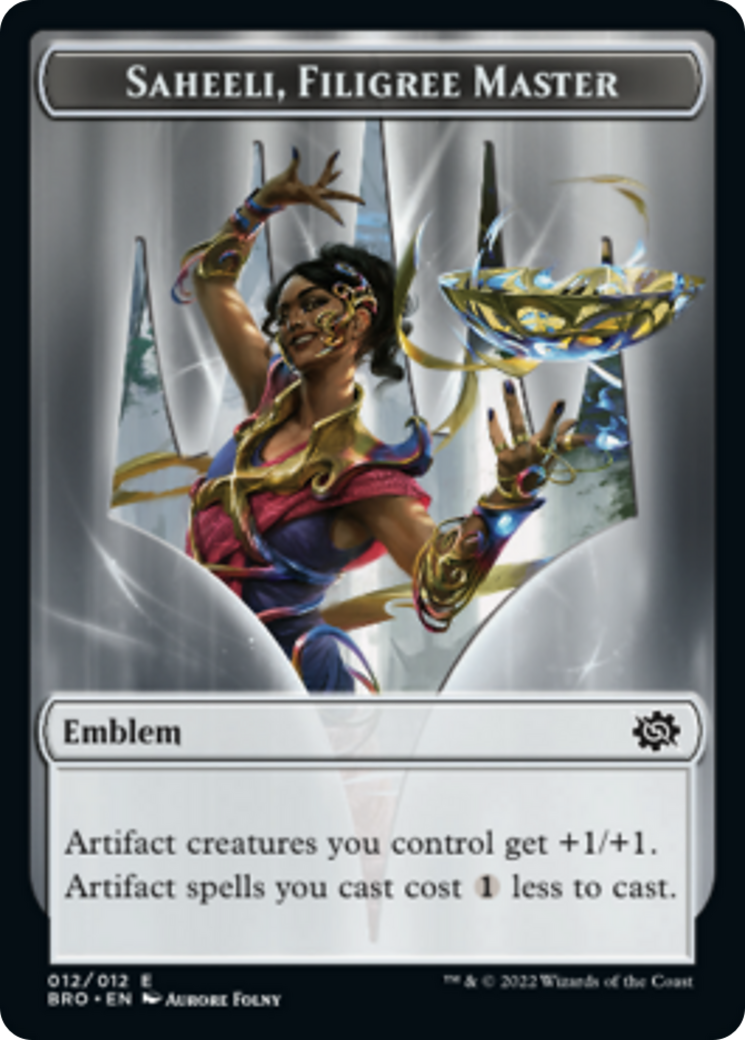 Saheeli, Filigree Master Emblem [The Brothers' War Tokens] - Magic: The Gathering - Card Brawlers | Quebec | Canada |