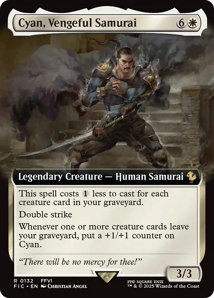 Cyan, Vengeful Samurai (Extended Art) [FINAL FANTASY Commander] - Magic: The Gathering - Card Brawlers | Quebec | Canada |