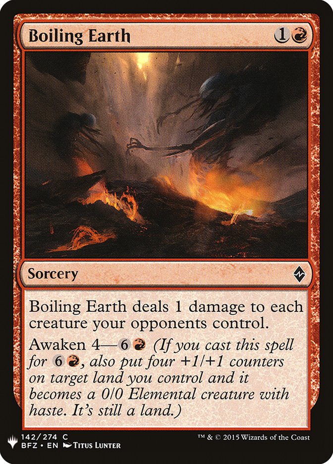 Boiling Earth [Mystery Booster] - Magic: The Gathering - Card Brawlers | Quebec | Canada |