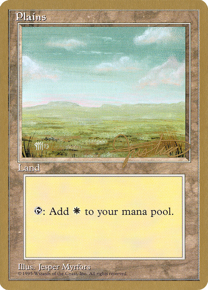 Plains (mj364) (Mark Justice) [Pro Tour Collector Set] - Magic: The Gathering - Card Brawlers | Quebec | Canada |