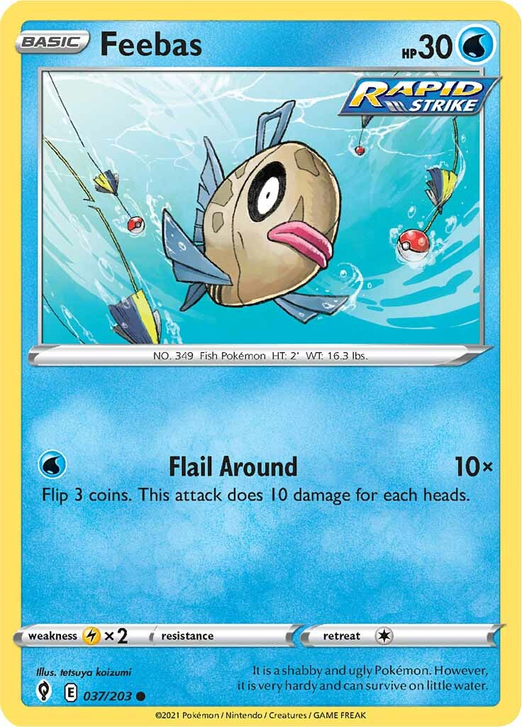 Feebas (037/203) [Sword & Shield: Evolving Skies] - Pokémon - Card Brawlers | Quebec | Canada |
