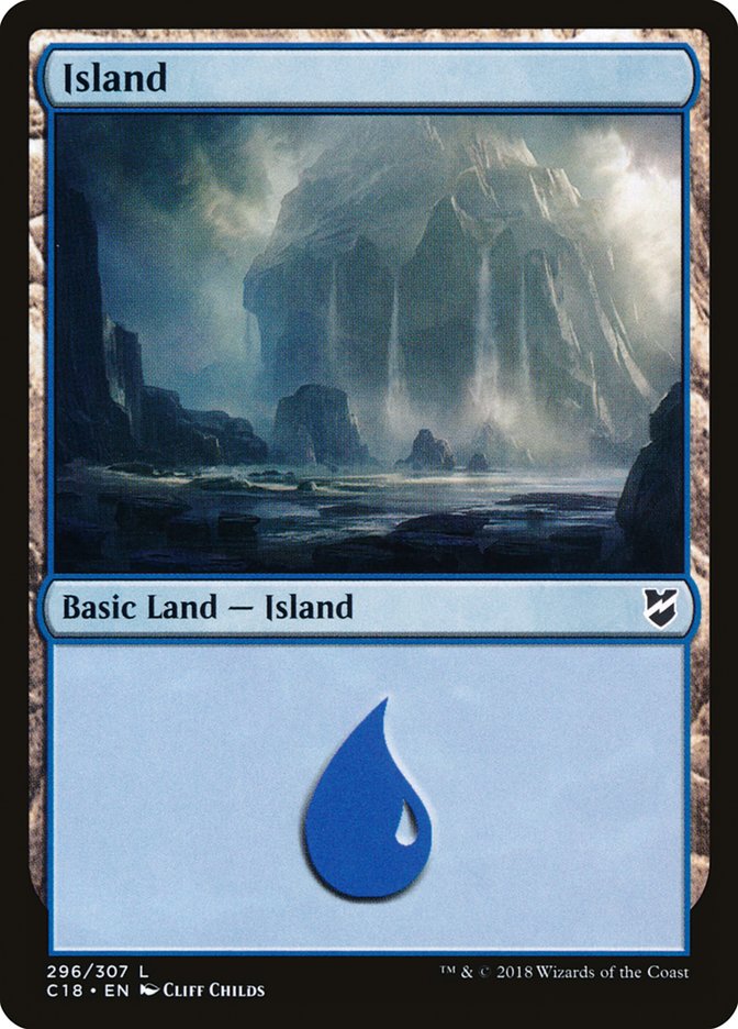 Island (296) [Commander 2018] - Magic: The Gathering - Card Brawlers | Quebec | Canada |