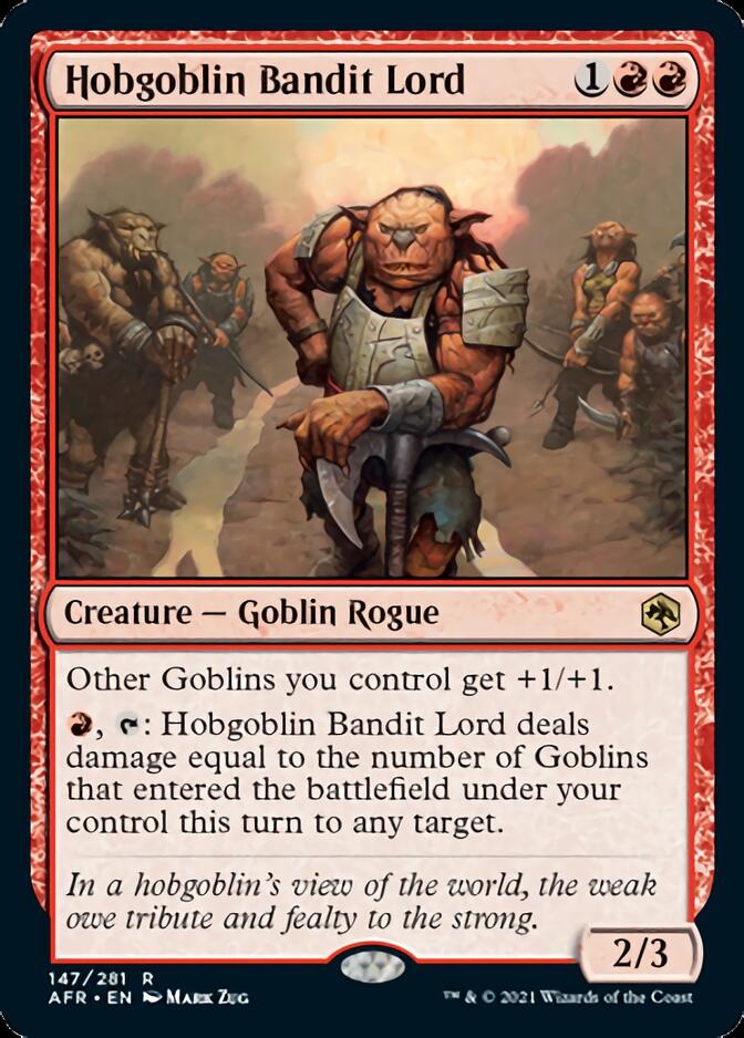 Hobgoblin Bandit Lord [Dungeons & Dragons: Adventures in the Forgotten Realms] - Magic: The Gathering - Card Brawlers | Quebec | Canada |