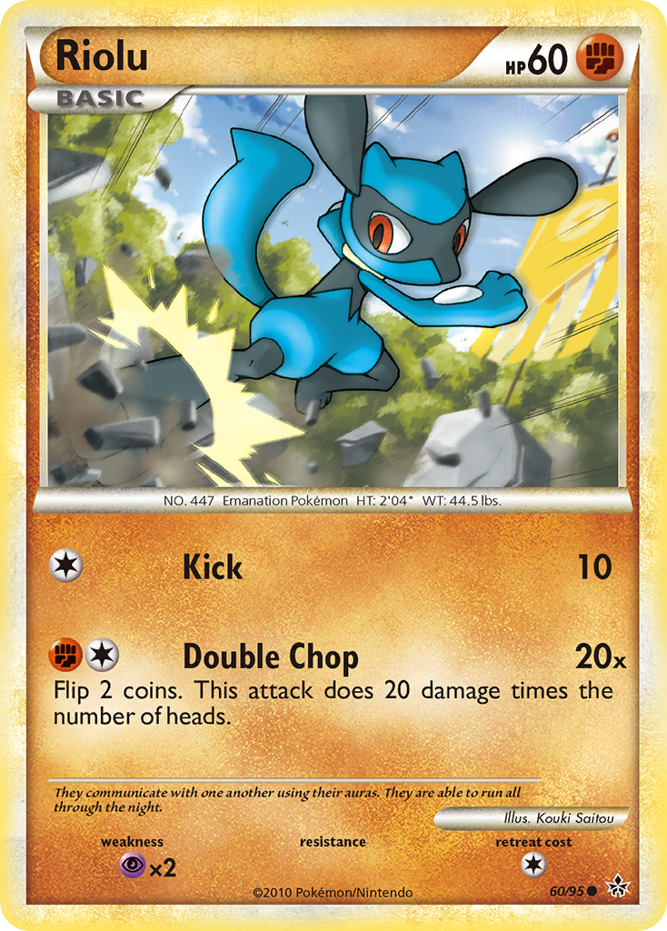 Riolu (60/95) [HeartGold & SoulSilver: Unleashed] - Pokémon - Card Brawlers | Quebec | Canada |