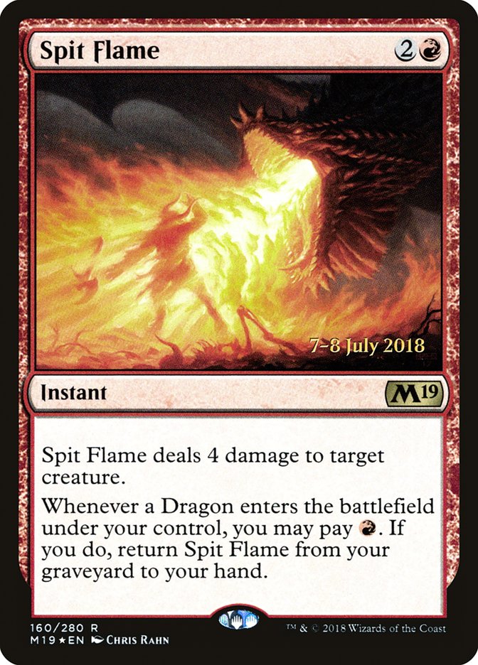 Spit Flame [Core Set 2019 Prerelease Promos] - Magic: The Gathering - Card Brawlers | Quebec | Canada |