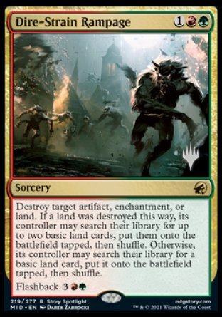 Dire-Strain Rampage (Promo Pack) [Innistrad: Midnight Hunt Promos] - Magic: The Gathering - Card Brawlers | Quebec | Canada |