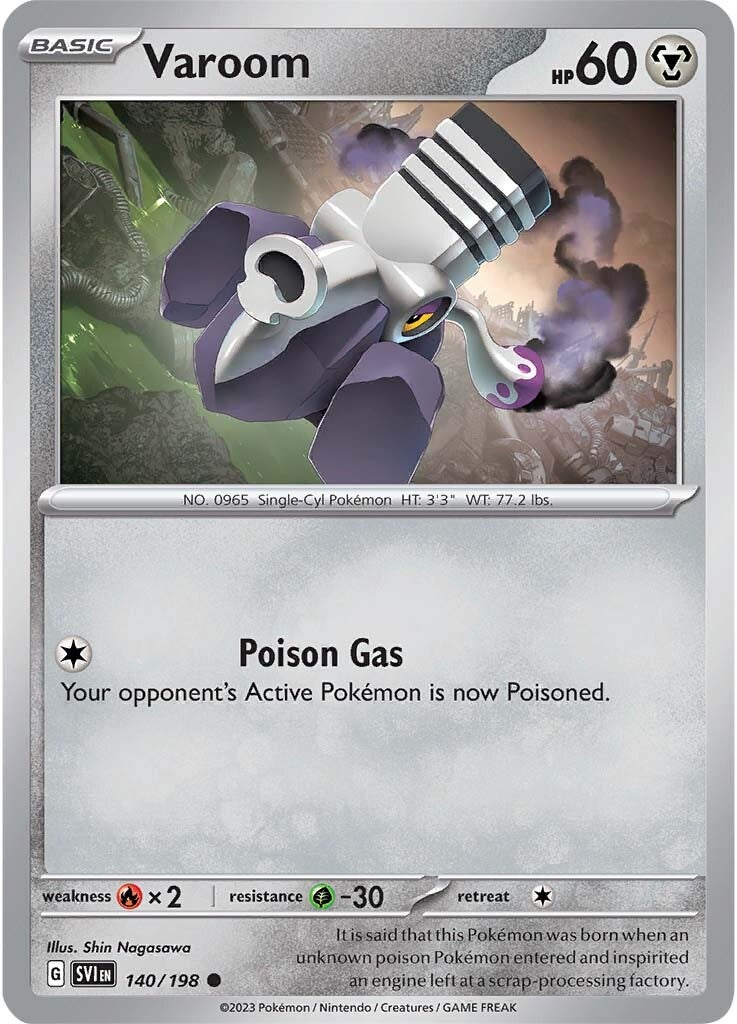 Varoom (140/198) [Scarlet & Violet: Base Set] - Pokémon - Card Brawlers | Quebec | Canada |