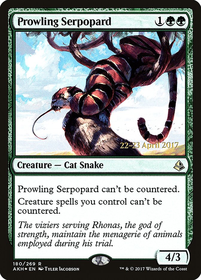 Prowling Serpopard [Amonkhet Prerelease Promos] - Magic: The Gathering - Card Brawlers | Quebec | Canada |