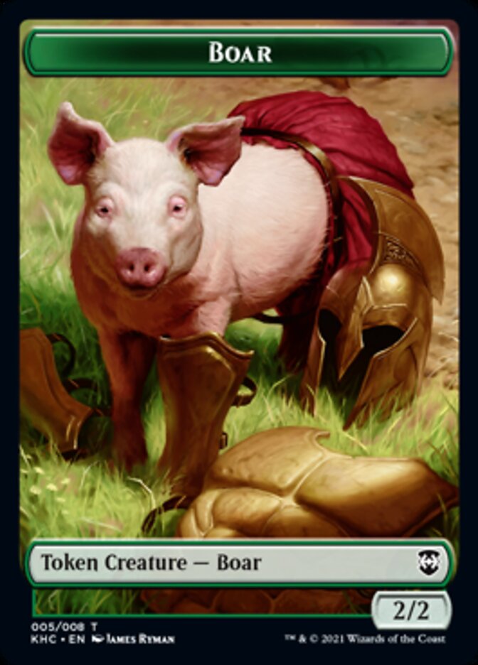 Boar Token [Kaldheim Commander Tokens] - Magic: The Gathering - Card Brawlers | Quebec | Canada |