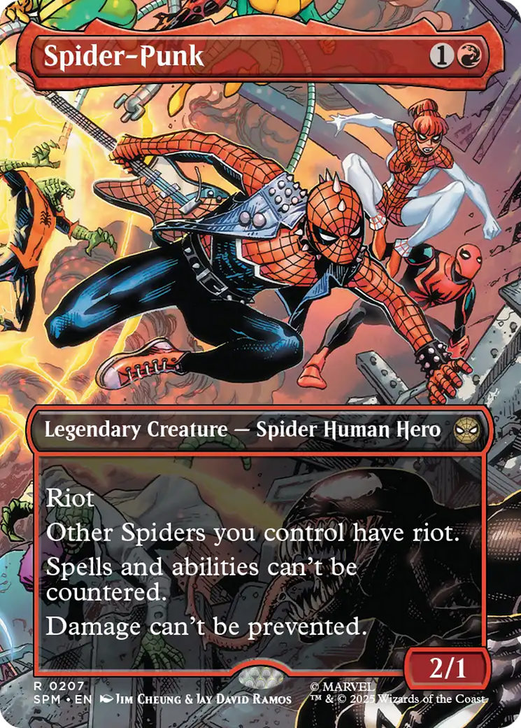 Spider-Punk (0207) (Borderless) [Marvel's Spider-Man] - Magic: The Gathering - Card Brawlers | Quebec | Canada |