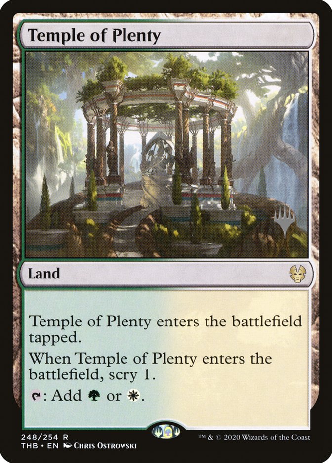 Temple of Plenty (Promo Pack) [Theros Beyond Death Promos] - Magic: The Gathering - Card Brawlers | Quebec | Canada |