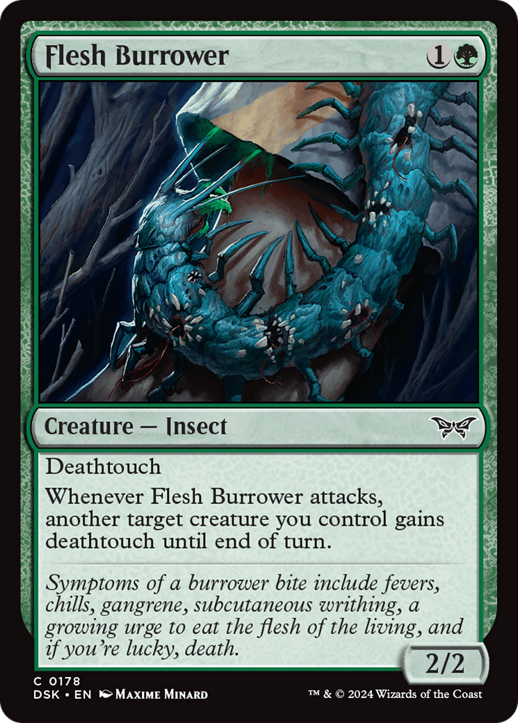 Flesh Burrower [Duskmourn: House of Horror] - Magic: The Gathering - Card Brawlers | Quebec | Canada |