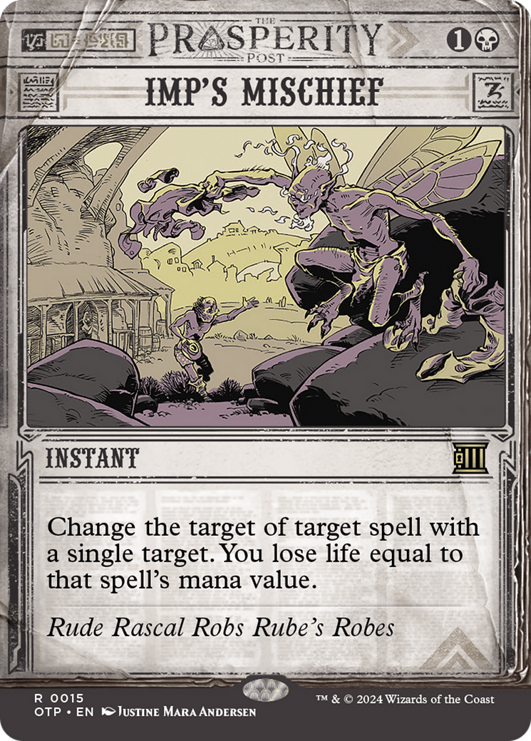 Imp's Mischief [Outlaws of Thunder Junction: Breaking News] - Magic: The Gathering - Card Brawlers | Quebec | Canada |
