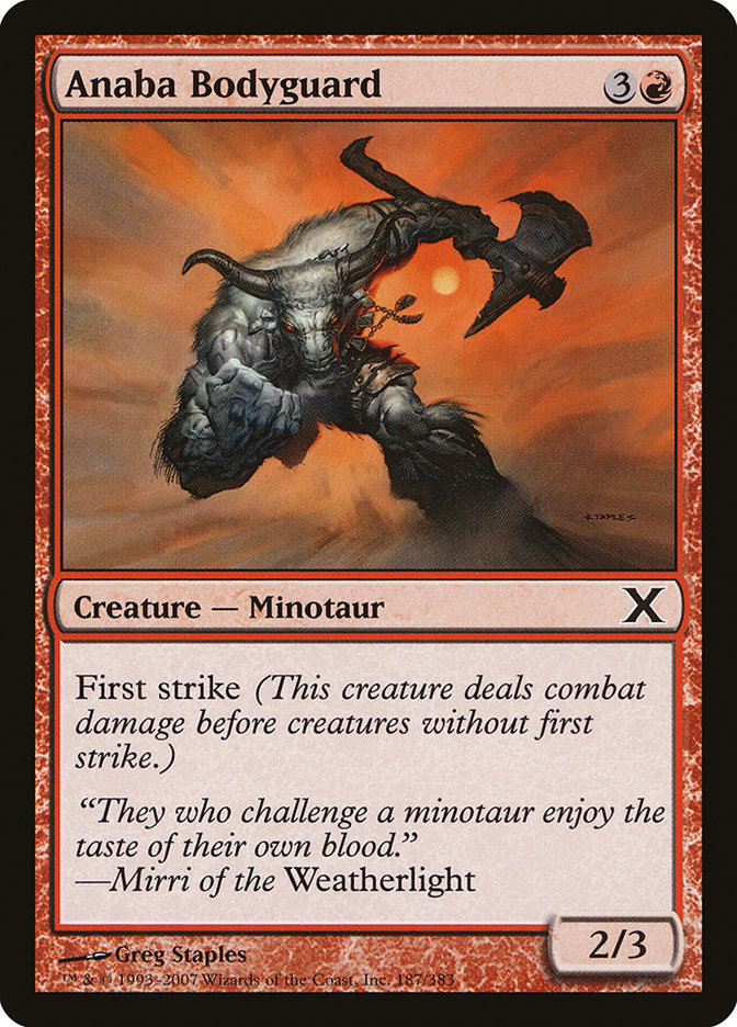 Anaba Bodyguard [Tenth Edition] - Magic: The Gathering - Card Brawlers | Quebec | Canada |