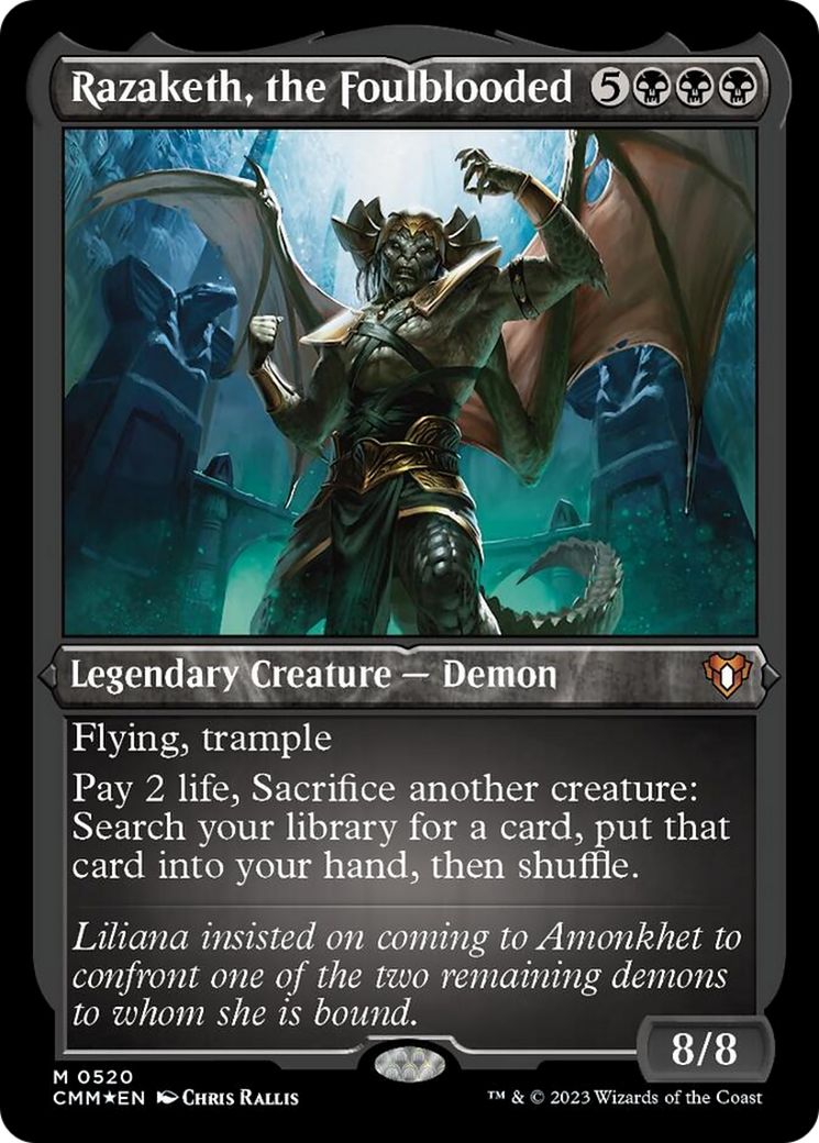Razaketh, the Foulblooded (Foil Etched) [Commander Masters] - Magic: The Gathering - Card Brawlers | Quebec | Canada |
