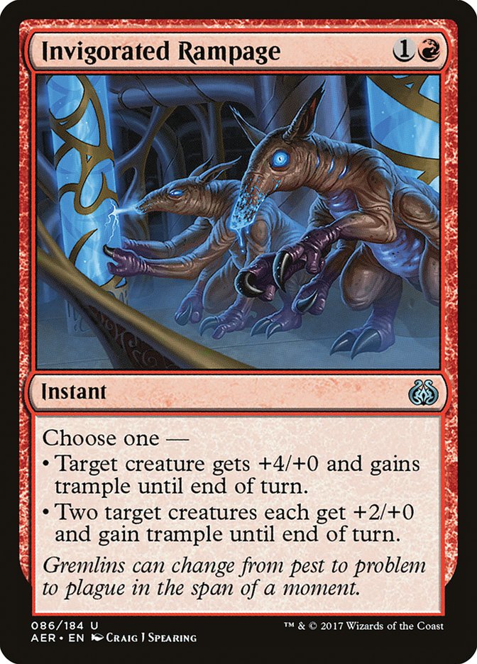 Invigorated Rampage [Aether Revolt] - Magic: The Gathering - Card Brawlers | Quebec | Canada |