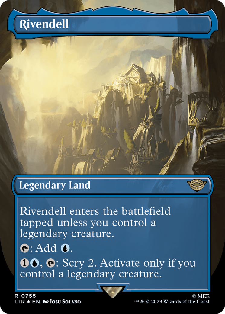 Rivendell (Borderless) (Surge Foil) [The Lord of the Rings: Tales of Middle-Earth] - Magic: The Gathering - Card Brawlers | Quebec | Canada |