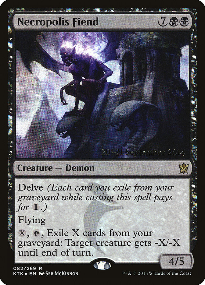 Necropolis Fiend [Khans of Tarkir Prerelease Promos] - Magic: The Gathering - Card Brawlers | Quebec | Canada |