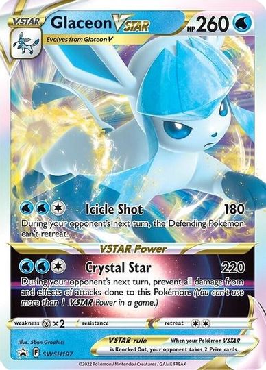 Glaceon VSTAR (SWSH197) (Jumbo Card) [Sword & Shield: Black Star Promos] - Pokémon - Card Brawlers | Quebec | Canada |