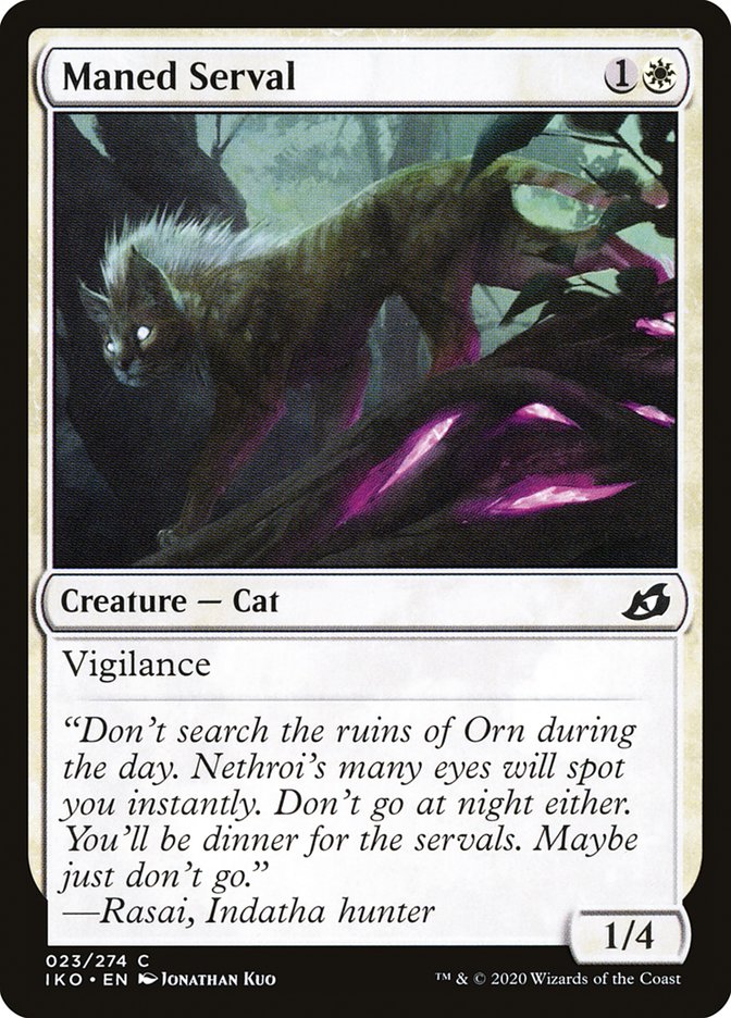 Maned Serval [Ikoria: Lair of Behemoths] - Magic: The Gathering - Card Brawlers | Quebec | Canada |
