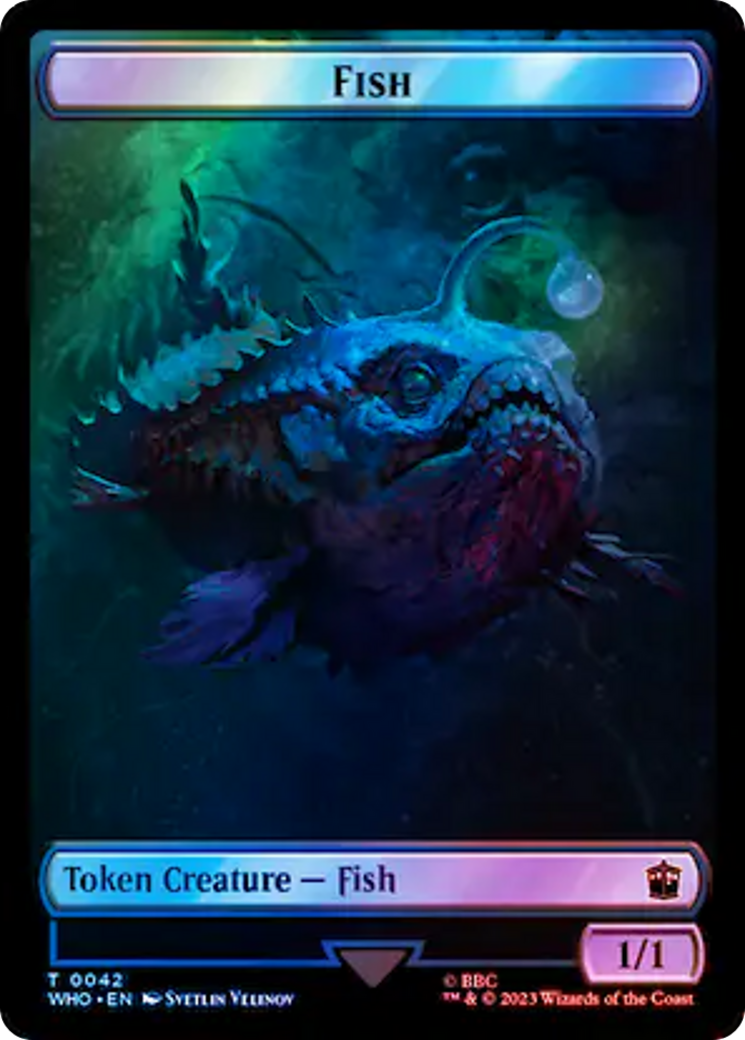 Fish // Clue (0055) Double-Sided Token (Surge Foil) [Doctor Who Tokens] - Magic: The Gathering - Card Brawlers | Quebec | Canada |