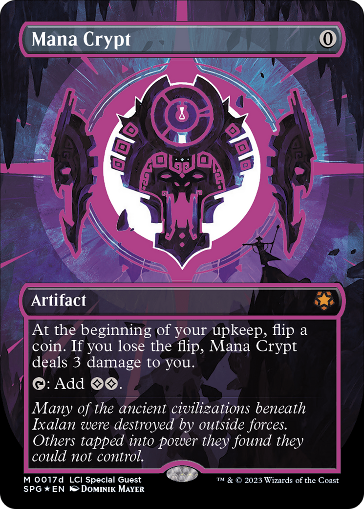 Mana Crypt (0017d) (Borderless) [The Lost Caverns of Ixalan Special Guests] - Magic: The Gathering - Card Brawlers | Quebec | Canada |