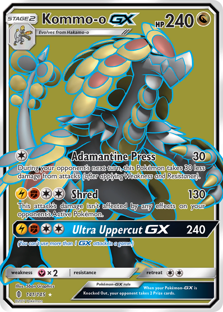 Kommo-o GX (141/145) [Sun & Moon: Guardians Rising] - Pokémon - Card Brawlers | Quebec | Canada |