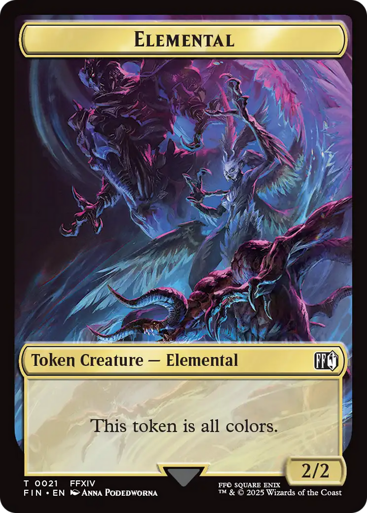 Hero (0009) // Elemental Double-Sided Token [FINAL FANTASY Tokens] - Magic: The Gathering - Card Brawlers | Quebec | Canada |