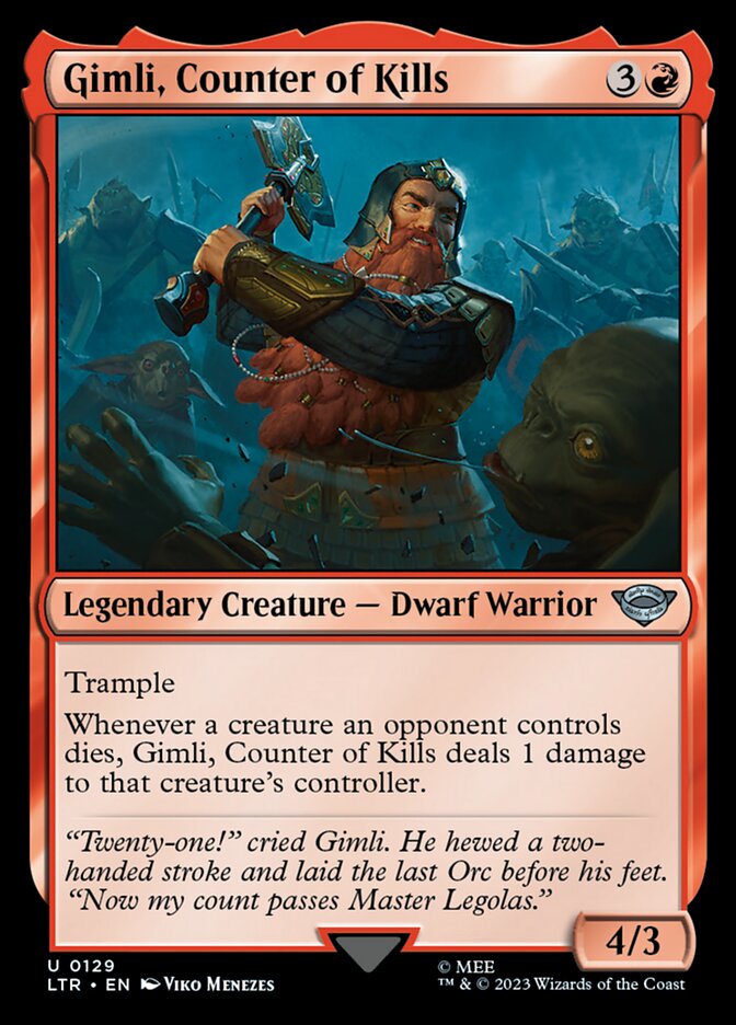 Gimli, Counter of Kills [The Lord of the Rings: Tales of Middle-Earth] - Magic: The Gathering - Card Brawlers | Quebec | Canada |