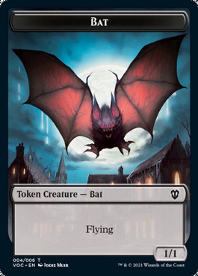 Blood // Bat Double-Sided Token [Innistrad: Crimson Vow Commander Tokens] - Magic: The Gathering - Card Brawlers | Quebec | Canada |