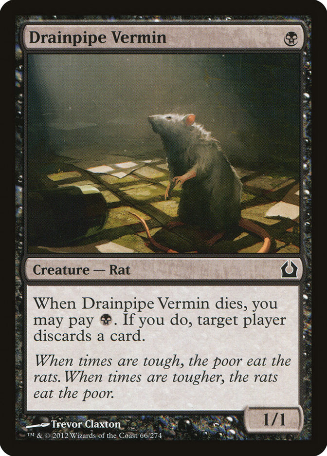 Drainpipe Vermin [Return to Ravnica] - Magic: The Gathering - Card Brawlers | Quebec | Canada |