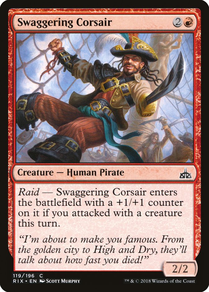 Swaggering Corsair [Rivals of Ixalan] - Magic: The Gathering - Card Brawlers | Quebec | Canada |