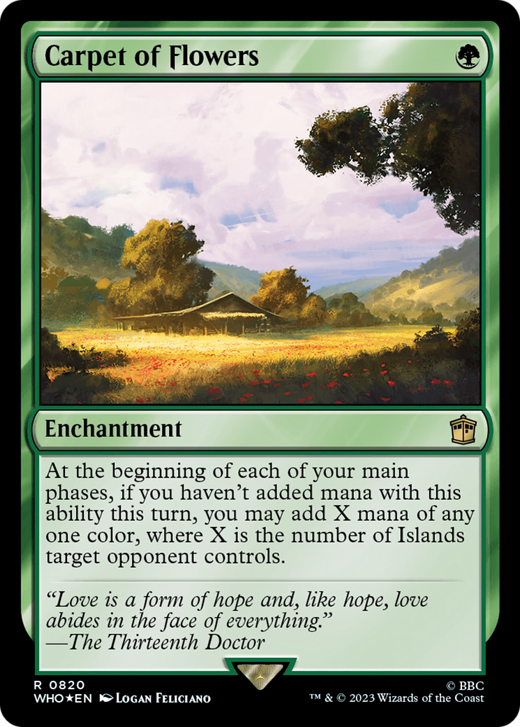 Carpet of Flowers (Surge Foil) [Doctor Who] - Magic: The Gathering - Card Brawlers | Quebec | Canada |