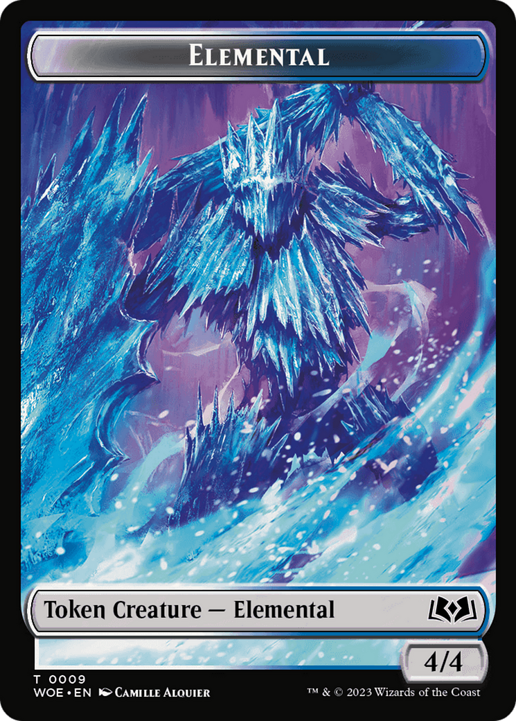 Elemental // Food (0012) Double-Sided Token [Wilds of Eldraine Tokens] - Magic: The Gathering - Card Brawlers | Quebec | Canada |