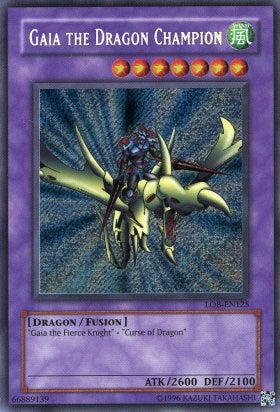 Gaia the Dragon Champion [LOB-EN125] Secret Rare - Yu-Gi-Oh! - Card Brawlers | Quebec | Canada |