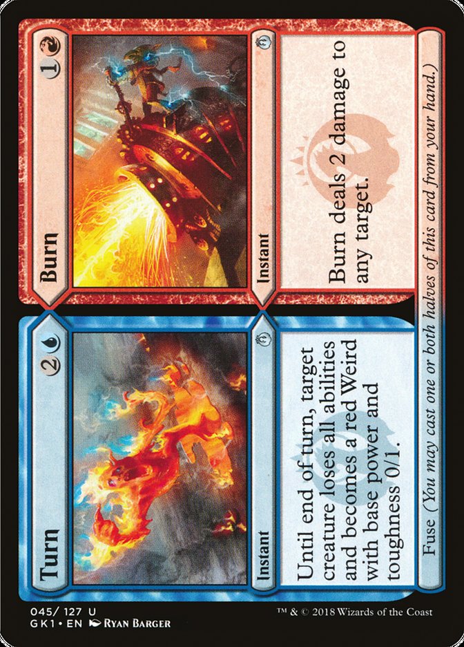 Turn // Burn [Guilds of Ravnica Guild Kit] - Magic: The Gathering - Card Brawlers | Quebec | Canada |